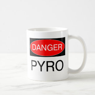 Taza De Café Peligro - Camiseta divertida de pirotécnico T-Shir
