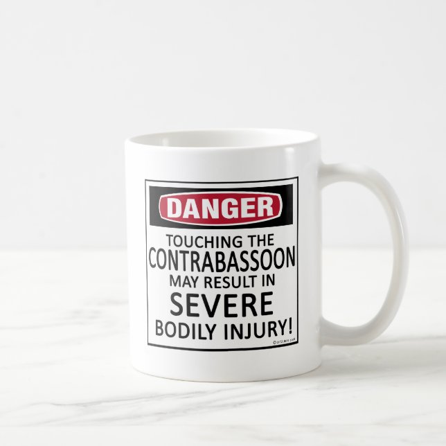 Taza De Café Peligro Contrabassoon (Derecha)