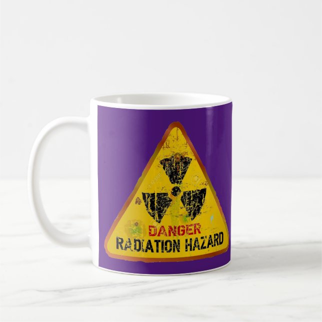 Taza De Café Peligro de radiación (Izquierda)