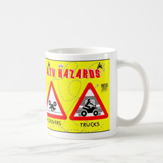 Taza De Café Peligros ATV (Derecha)