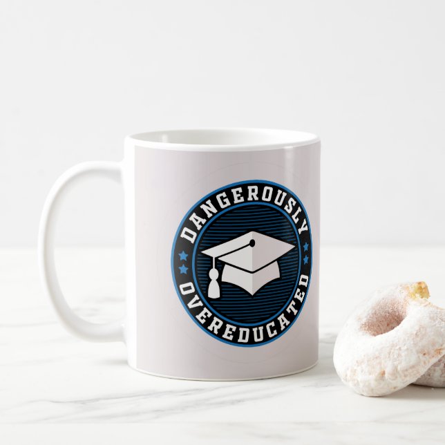 Taza De Café Peligrosamente Sobreeducado (Con donut)