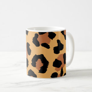 Taza De Café Pelo de leopardo abstracto