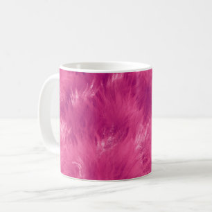 Taza De Café Pelo Falso Rosa Fucsia