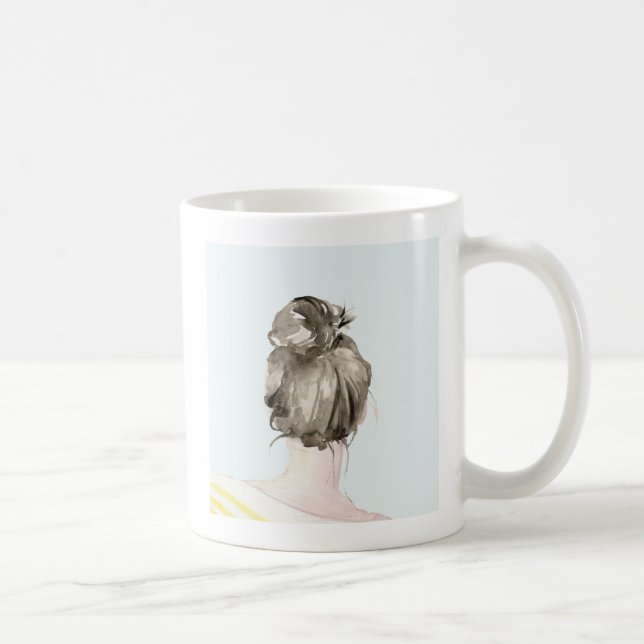 Taza De Café Pelo pardo arriba Knot Bun (Derecha)