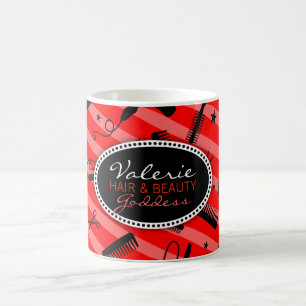 Taza De Café Pelo rojo clásico y belleza