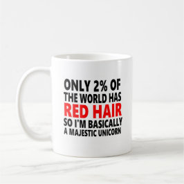 Taza De Café Pelo rojo divertido