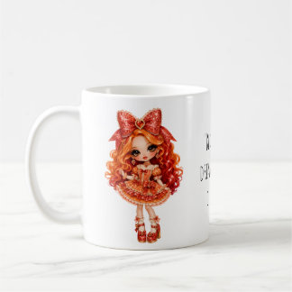 Taza De Café "Pelo rojo, grandes sueños, glamour sin fin."