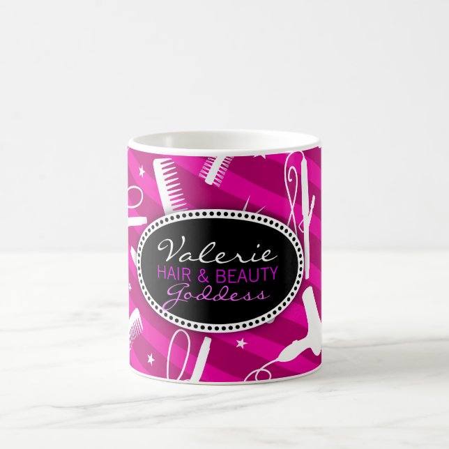 Taza De Café Pelo violeta y belleza (Centro)