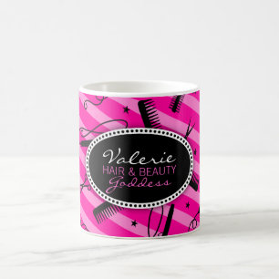 Taza De Café Pelo y belleza de las rosas fuertes