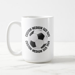 Taza De Café Pelota de tenis de texto personalizado Mediano 425