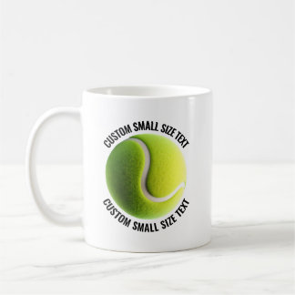 Taza De Café Pelota de tenis de texto personalizado pequeño 311