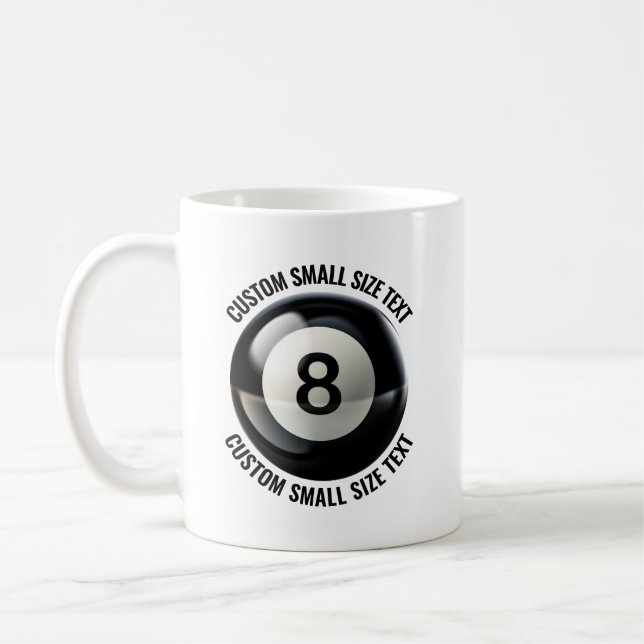 Taza De Café Pelota de tenis de texto personalizado pequeño 311 (Izquierda)
