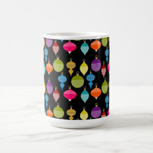 Taza De Café Pelota decorativa de Navidades retro ornamentales