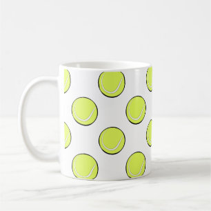 Taza De Café Pelotas de tenis patrón sin costuras \