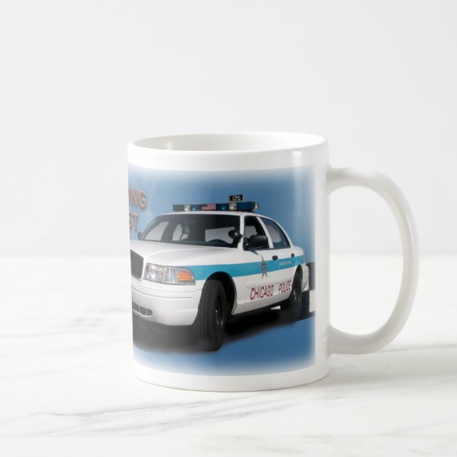 Taza De Café Pelotón Checkerband "Chicago más fina" (primer) (Derecha)