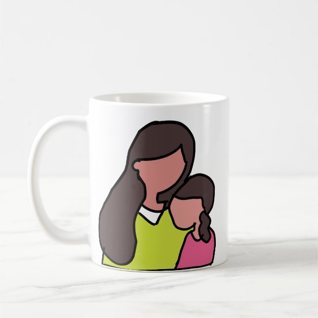 Taza De Café peluca especial de Día de la Madre (Izquierda)