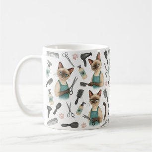 Taza De Café Peluquería de gatos para amantes de los gatos
