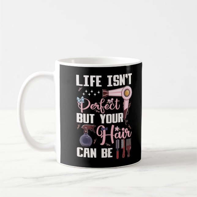 Taza De Café Peluquería de Motivación Estilo Cabello (Izquierda)