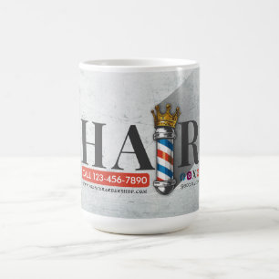 Taza De Café Peluquería de peluquería Salón de pelo del Rey Cor