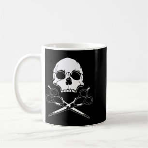 Taza De Café Peluquero Cráneo _ Cute Cabello Beautigobierno