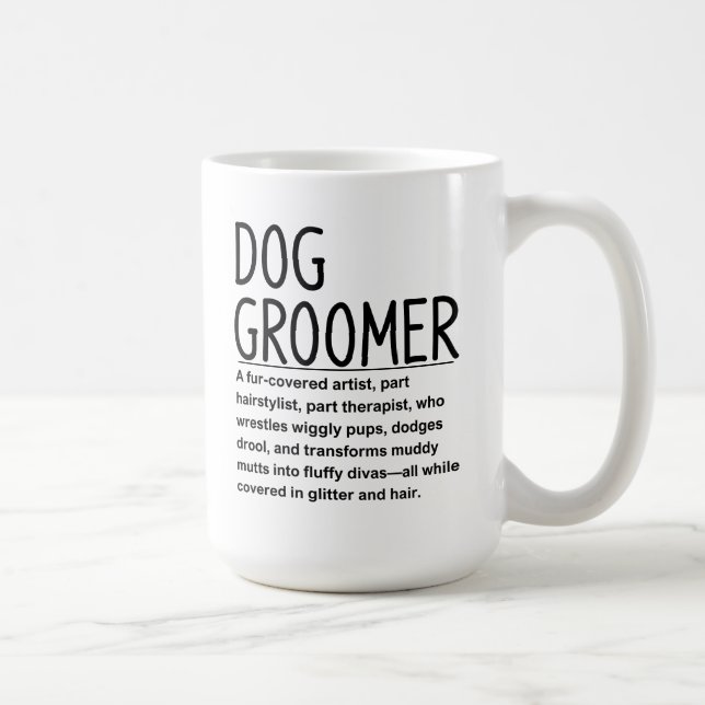 Taza De Café Peluquero de perros (Derecha)