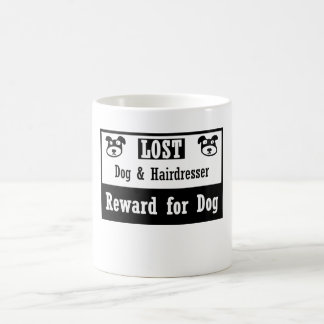 Taza De Café Peluquero perdido del perro