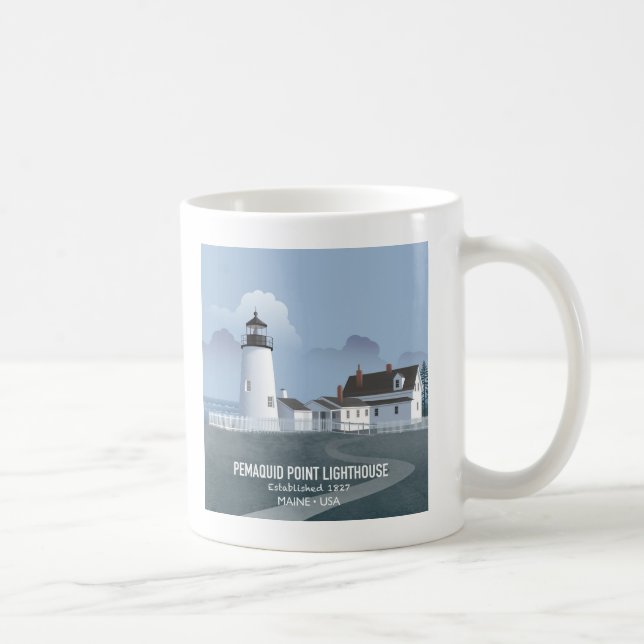 Taza De Café Pemaquid Point Lighthouse (Derecha)