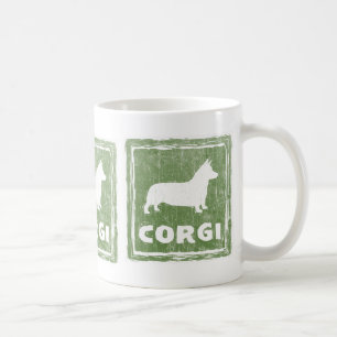 Taza De Café Pembroke Welsh Corgi Dog Silhouettes