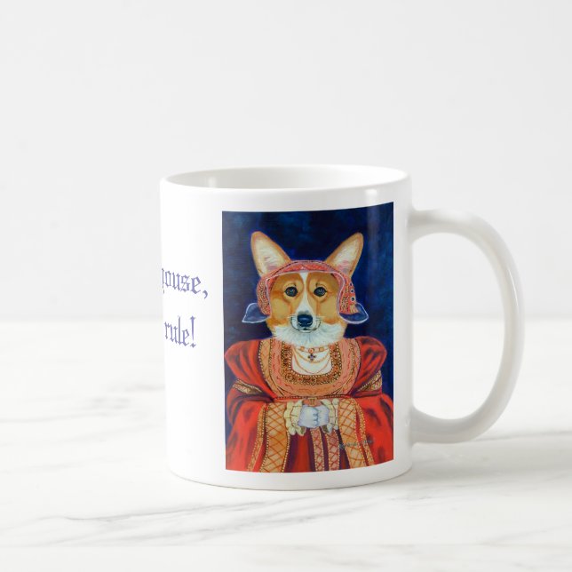 Taza De Café Pembroke Welsh Corgi Queen & King Mug (Derecha)
