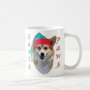Taza De Café Pembroke Welsh Corgi Santa Paws
