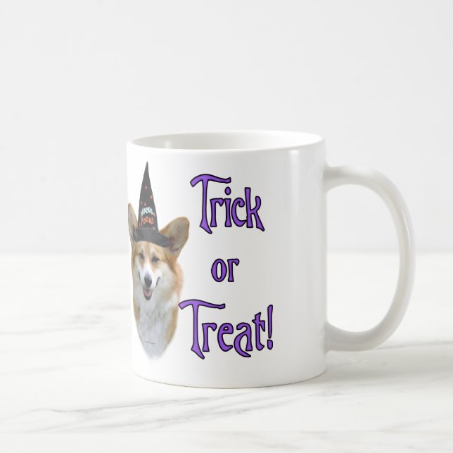 Taza De Café Pembroke Welsh Corgi Trick (Derecha)