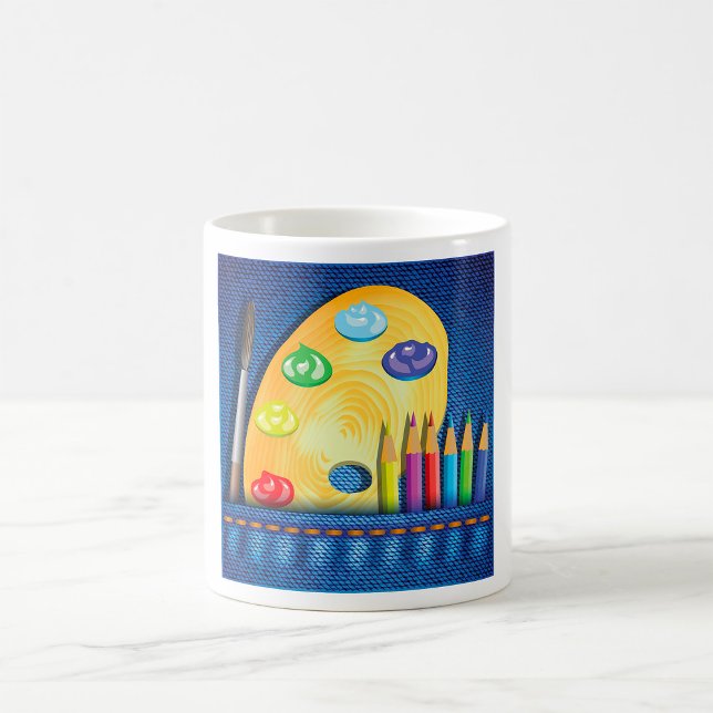Taza De Café Pencillos Y Mug De Pincel (Subido por el creador)