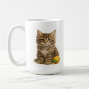 Taza De Café Pendiente de saludo - Maine Coon Kitten