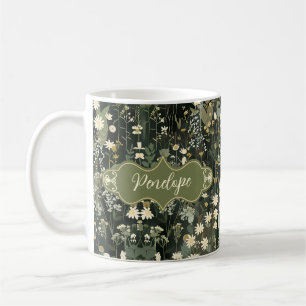 Taza De Café Penelope Dark Daisy Floral