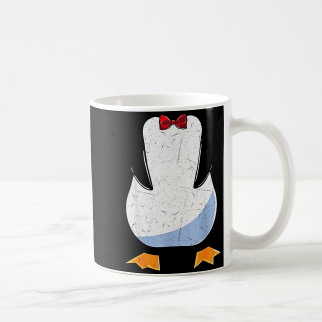 Taza De Café Penguin Belly Men Women Kids Penguin Costume  (Derecha)