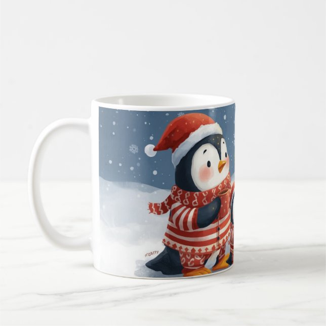 Taza De Café  “Penguin Christmas Magic Mug” (Izquierda)