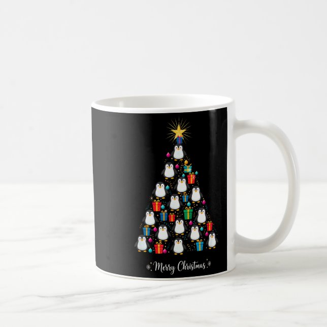Taza De Café Penguin Christmas Tree Xmas Day Holiday Men &amp;  (Derecha)