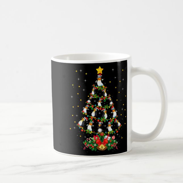 Taza De Café Penguin Lover Xmas Gift Matching Penguin Christmas (Derecha)