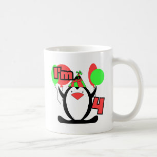 Taza De Café Penguin: Tengo 4 camisetas y regalos de cumpleaños