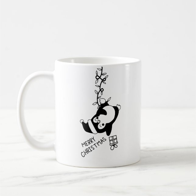 Taza De Café Penguine distributing christmas gifts (Izquierda)