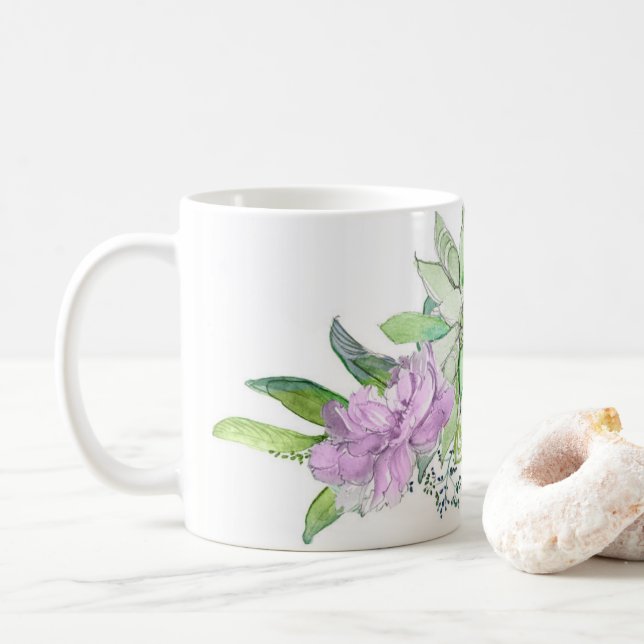 Taza De Café Penies y Succulent (Con donut)