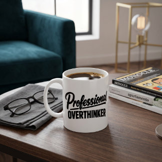 Taza De Café Pensador Excesivo Divertido 