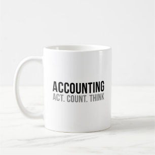 Taza De Café Pensamiento de recuento de cuentas de cuentas