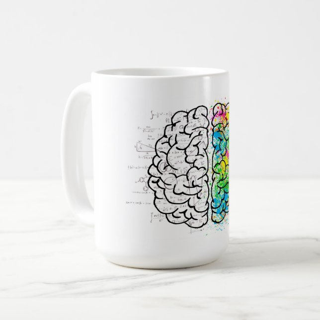 Taza De Café Pensamiento mental de la idea de la psicología (Anverso izquierdo)