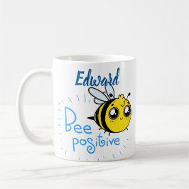 Taza De Café Pensamiento positivo de abeja positiva