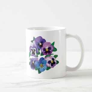 Taza De Café Pensamientos de la púrpura del círculo