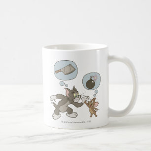 Taza De Café Pensamientos del mal de Tom y Jerry