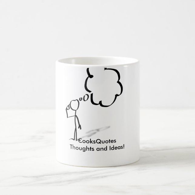 Taza De Café ¡Pensamientos e ideas de CooksQuote! (Centro)