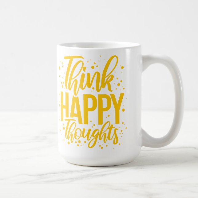 Taza De Café Pensamientos felices (Derecha)
