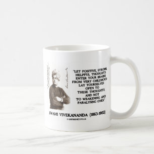Taza De Café Pensamientos positivos fuertes y útiles de Swami V